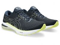 ASICS GEL  PURSUE 8 FRENCH BLUE  ET DRIED LEAF GREEN Chaussures de running pas cher