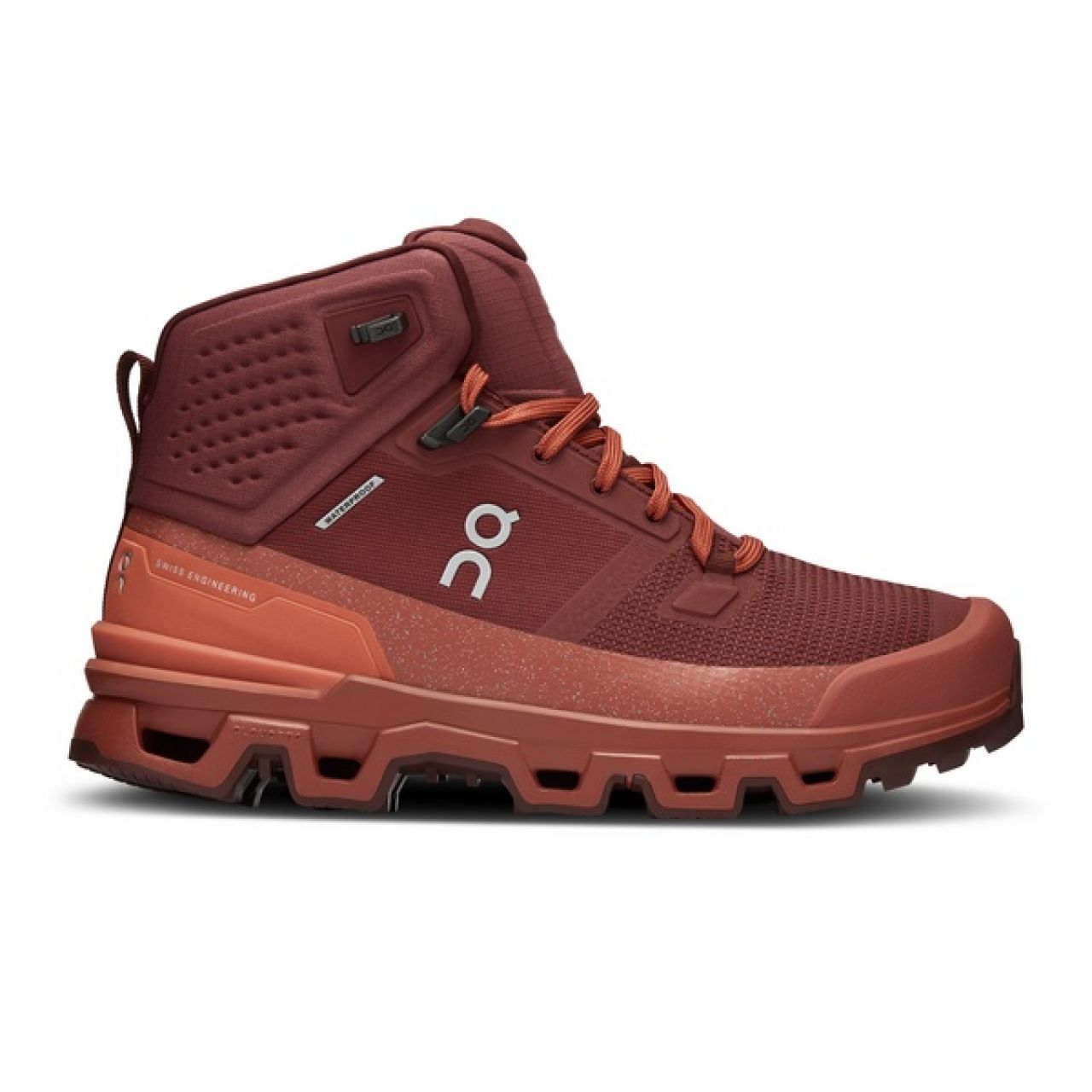 ON RUNNING CLOUDROCK 2 WATERPROOF BEET ET AUBURN  Chaussures de randonnée