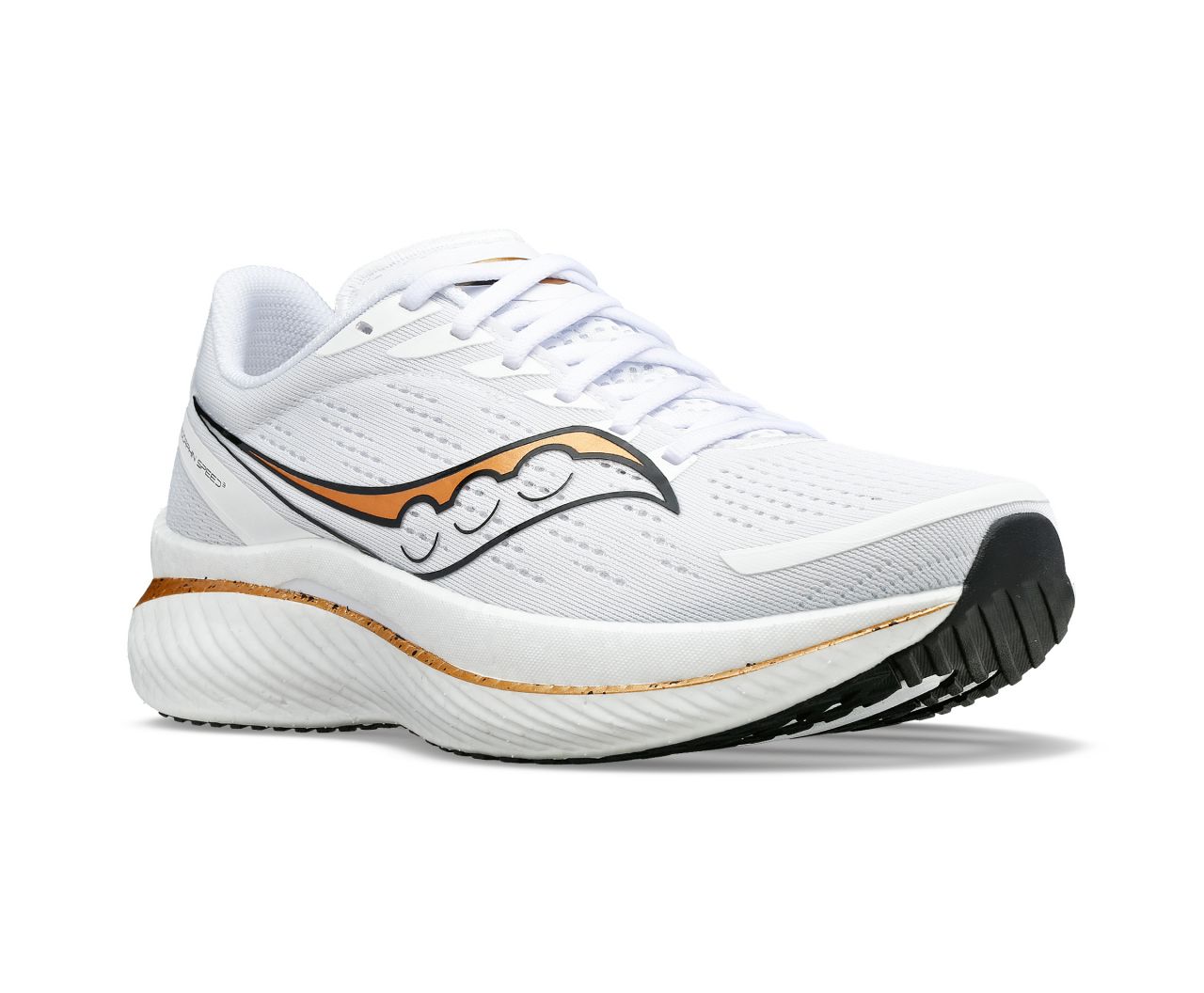 SAUCONY ENDORPHIN SPEED 3 WHITE ET GOLD Chaussures running saucony