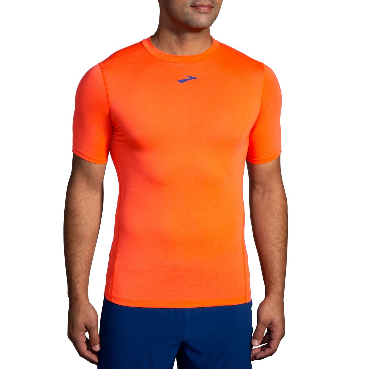 BROOKS HIGH POINT SHORT SLEEVE BRIGHT ORANGE  Tee shirt running
