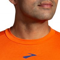 BROOKS HIGH POINT SHORT SLEEVE BRIGHT ORANGE  Tee shirt running pas cher