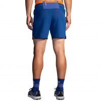 BROOKS SHORT HIGH POINT 7 POUCES 2 EN 1 DK AEGEAN  Short trail brooks pas cher