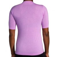 BROOKS HIGH POINT SHORT SLEEVE BRIGHT PURPLE  Tee shirt running pas cher