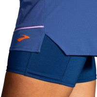 BROOKS SHORT HIGH POINT  POUCES 2 EN 1 AEGEAN  Short trail brooks pas cher