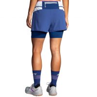 BROOKS SHORT HIGH POINT  POUCES 2 EN 1 AEGEAN  Short trail brooks pas cher