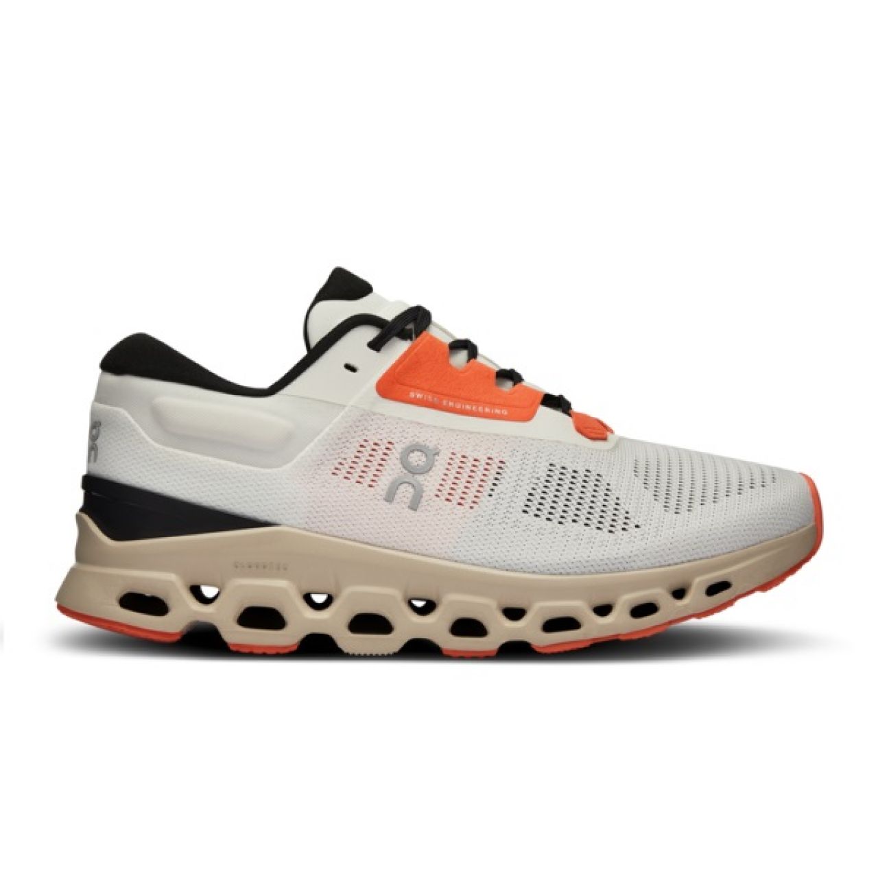 ON RUNNING CLOUDSTRATUS 3 UNDYED WHITE ET SAND Chaussures de running