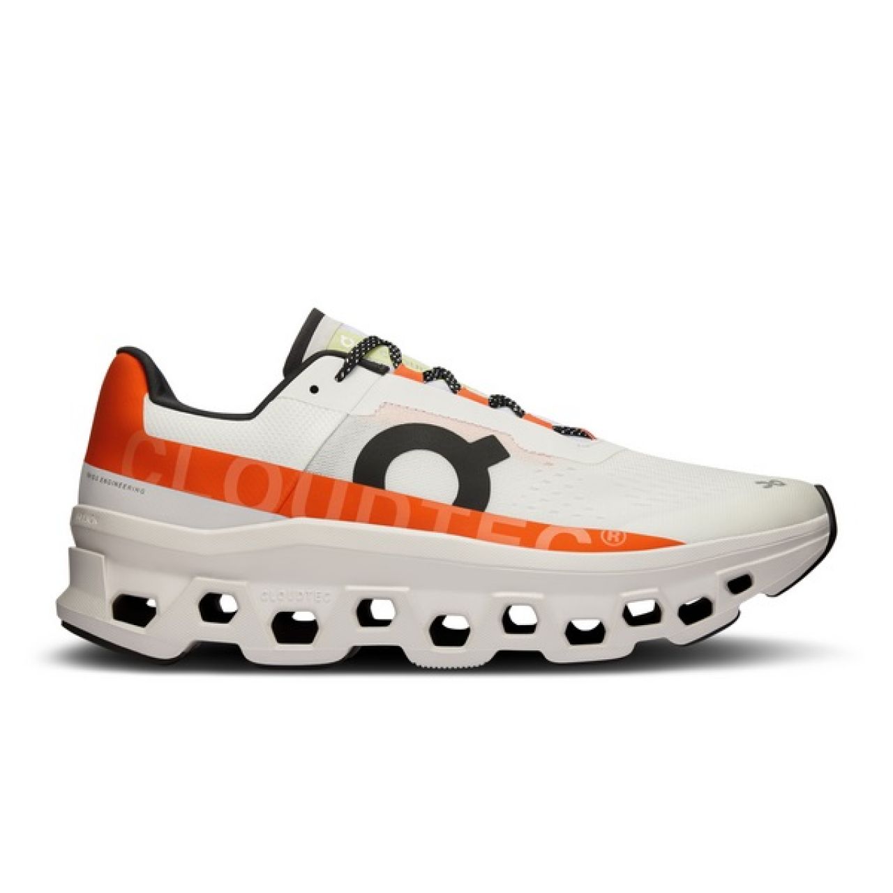 ON RUNNING CLOUDMONSTER UNDYED WHITE ET FLAME Chaussures de running