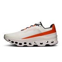 ON RUNNING CLOUDMONSTER UNDYED WHITE ET FLAME Chaussures de running pas cher