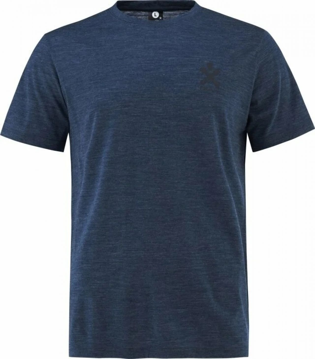 BULA PACIFIC SOLID MERINO WOOL TEE DENIMM Tee shirt en merinos