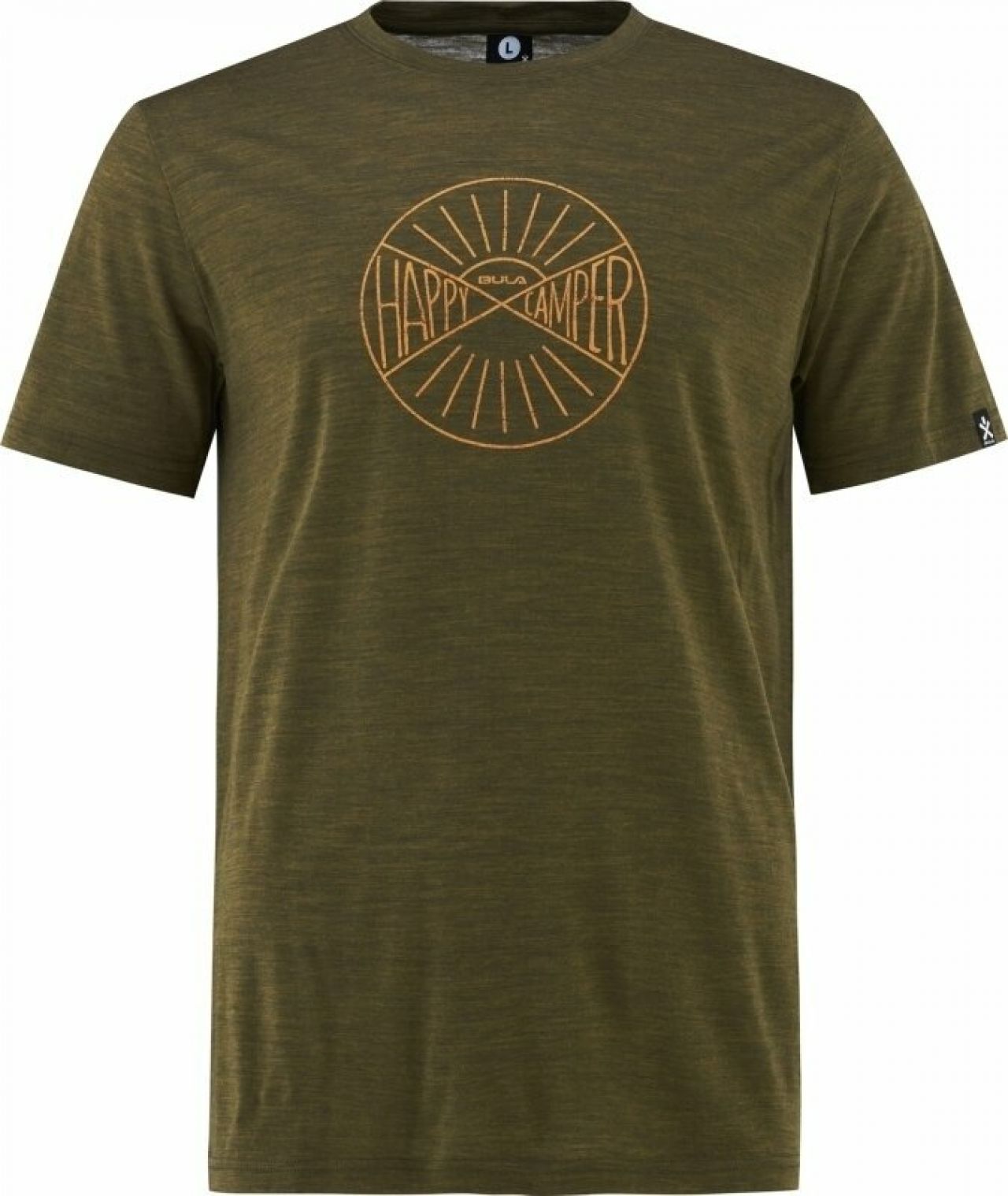 BULA  MERINO WOOL TEE MOSS Tee shirt en merinos
