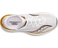 SAUCONY ENDORPHIN PRO 3 WHITE ET GOLD  Chaussures running saucony pas cher