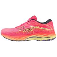 MIZUNO WAVE RIDER 27 PINK LUMINOUS  Chaussures de running pas cher