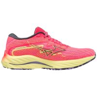 MIZUNO WAVE RIDER 27 PINK LUMINOUS  Chaussures de running pas cher