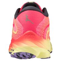 MIZUNO WAVE RIDER 27 PINK LUMINOUS  Chaussures de running pas cher