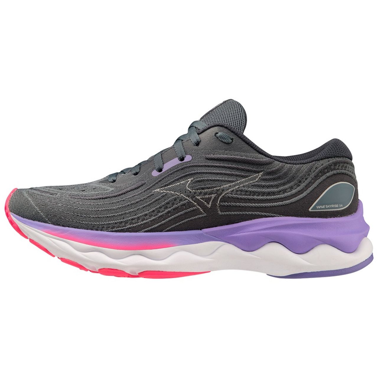 MIZUNO WAVE SKYRISE 4 GREY ET PUNCH Chaussures de running