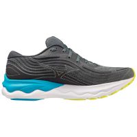 MIZUNO WAVE SKYRISE 4  GREY ET BLUE Chaussures de running pas cher