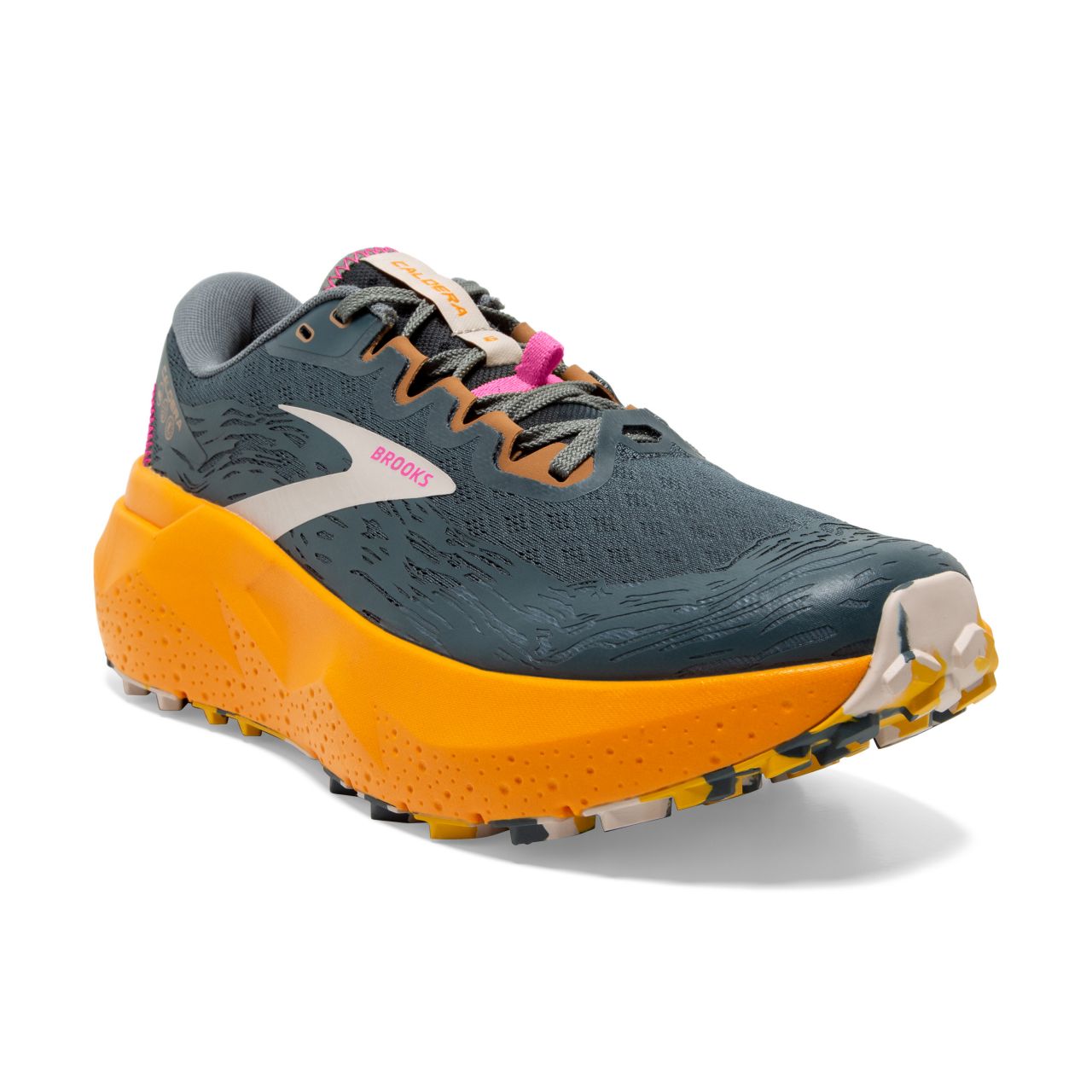 BROOKS CALDERA 6 SLATE ET CHEDDAR  Chaussures de trail