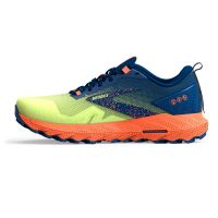 BROOKS CASCADIA 17 GREEN ET FIRECRACKER Chaussures de trail pas cher