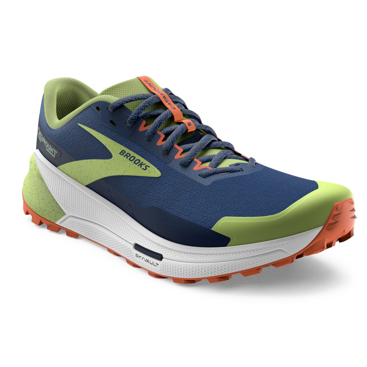 BROOKS CATAMOUNT 2 NAVY ET FIRECRACKER Chaussures de trail