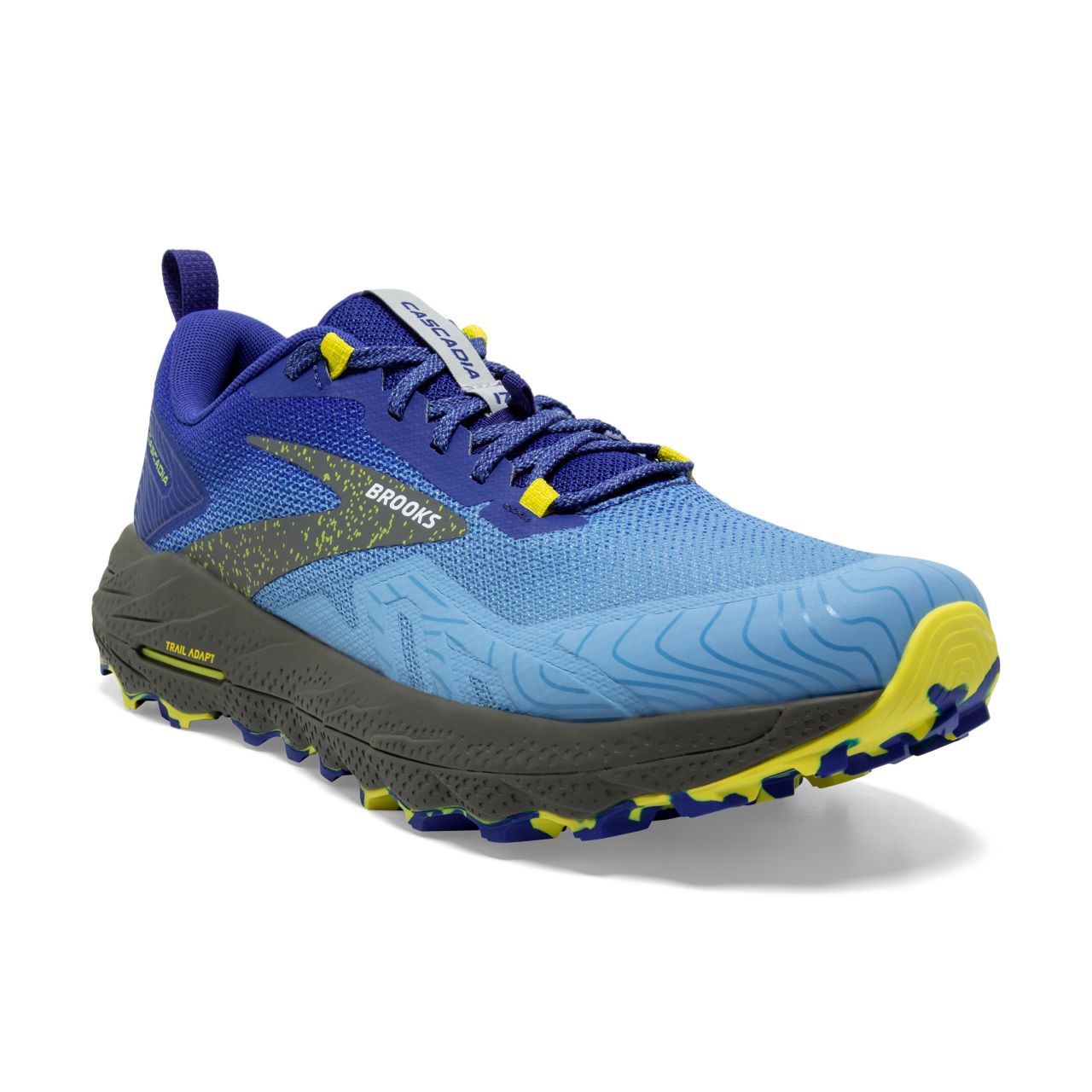 BROOKS CASCADIA 17 BLUE ET SURF THE WEB Chaussures de trail