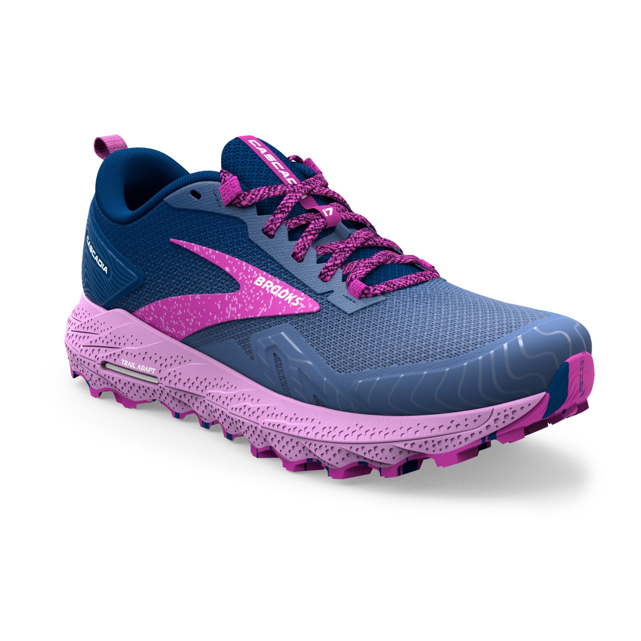 BROOKS CASCADIA 17 NAVY ET PURPLE Chaussures de trail
