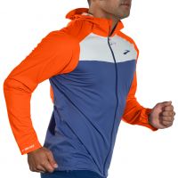 BROOKS HIGH POINT WATERPROOF JACKET AEGAN ET BRIGHT ORANGE Veste  etanche pas cher