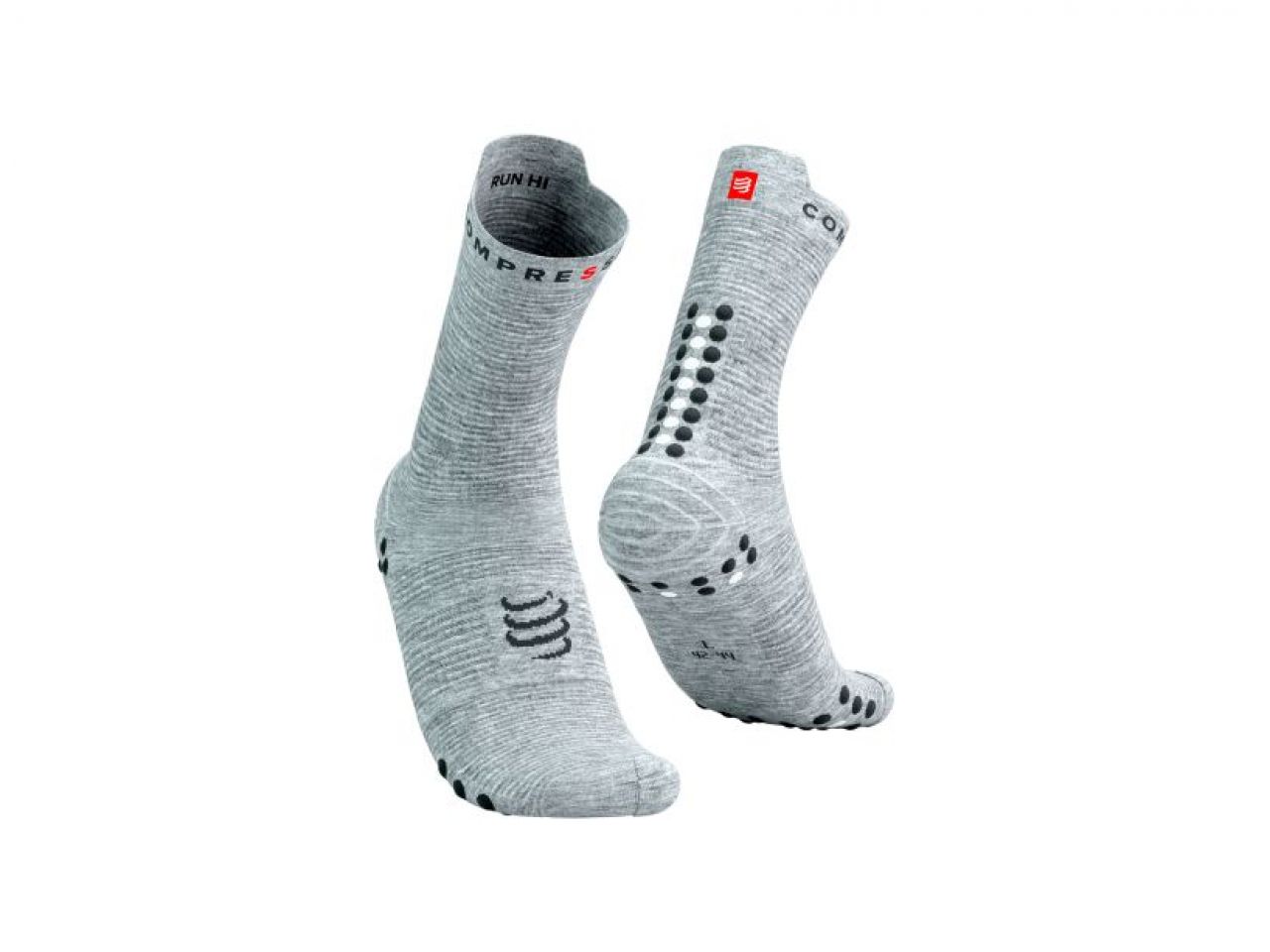 COMPRESSPORT PRO RACING SOCKS V4.0 RUN HIGH GREY MELANGE Chaussettes running
