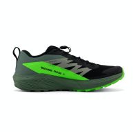 SALOMON SENSE RIDE 5 BLACK ET GREEN GECKO  Chaussures de trail pas cher