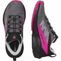 SALOMON SENSE RIDE 5 BLACK ET PINK   Chaussures de trail pas cher