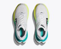 HOKA MACH 5 WHITE ET BLUE GRASS Chaussure running Hoka femme pas cher