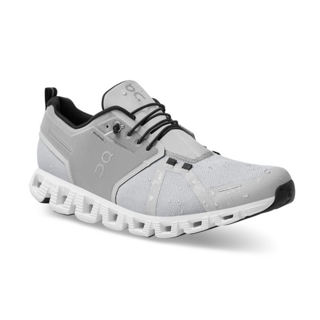 ON RUNNING CLOUD 5 WATERPROOF GLACIER ET WHITE Chaussures étanche