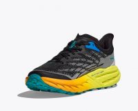HOKA SPEEDGOAT 5 BLACK ET EVENING PRIMROSE  Chaussures de trail pas cher