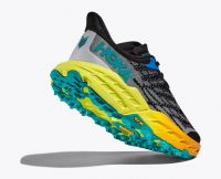 HOKA SPEEDGOAT 5 BLACK ET EVENING PRIMROSE  Chaussures de trail pas cher