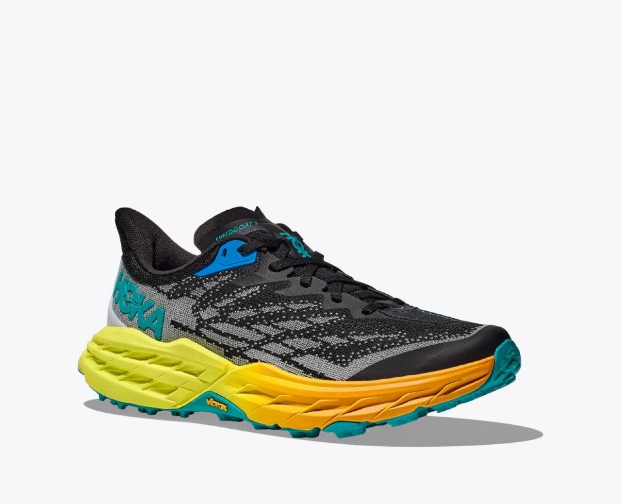 HOKA SPEEDGOAT 5 BLACK ET EVENING PRIMEROSE Chaussures de trail