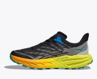 HOKA SPEEDGOAT 5 BLACK ET EVENING PRIMEROSE Chaussures de trail pas cher