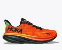 HOKA CLIFTON 9 FLAME ET VIBRANT ORANGE Chaussures de running pas cher