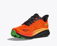 HOKA CLIFTON 9 FLAME ET VIBRANT ORANGE Chaussures de running pas cher
