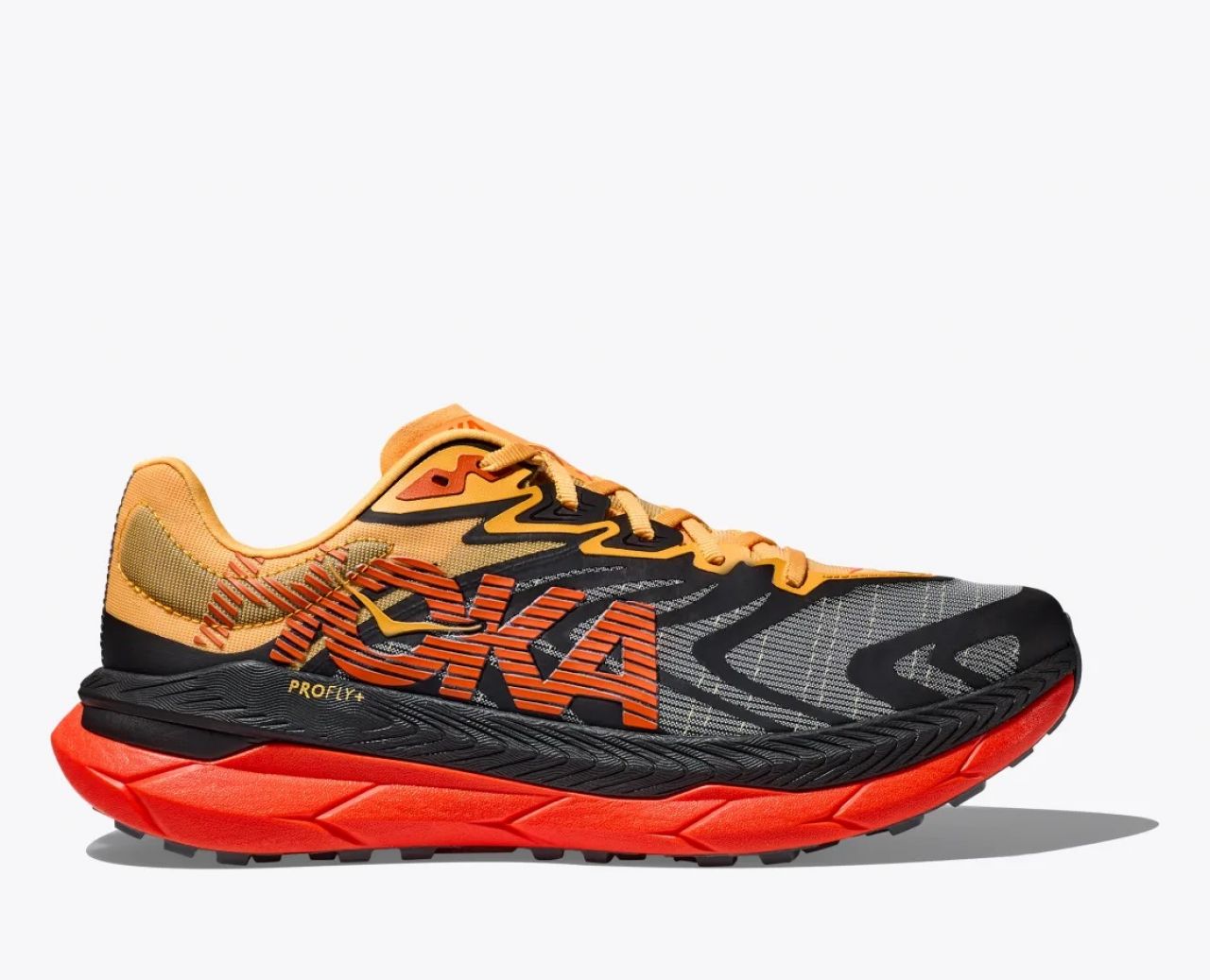 HOKA TECTON X 2 BLACK ET FLAME Chaussures de trail