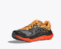 HOKA TECTON X 2 BLACK ET FLAME Chaussures de trail pas cher