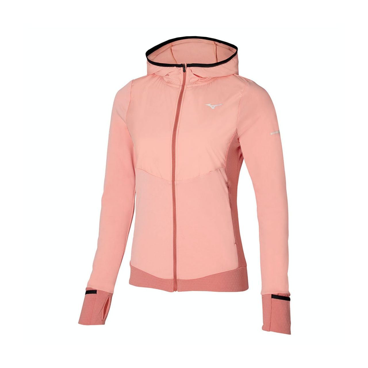 MIZUNO WARMALITE HYBRID FZ SHIRT  APRICOT  BLUSH Veste running