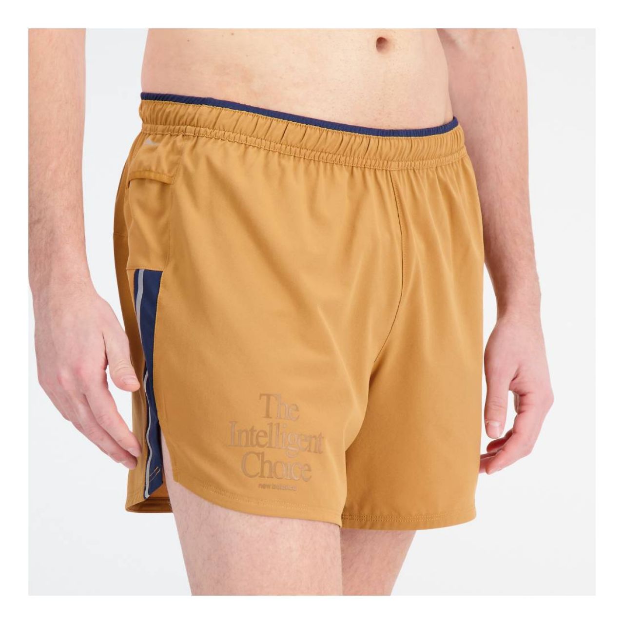 NEW BALANCE GRAPHIC IMPACT 5 IN SHORT TOBACCO Short de running