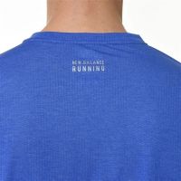 NEW BALANCE GRAPHIC IMPACT RUN SS TEE BLEU  Tee shirt de running pas cher