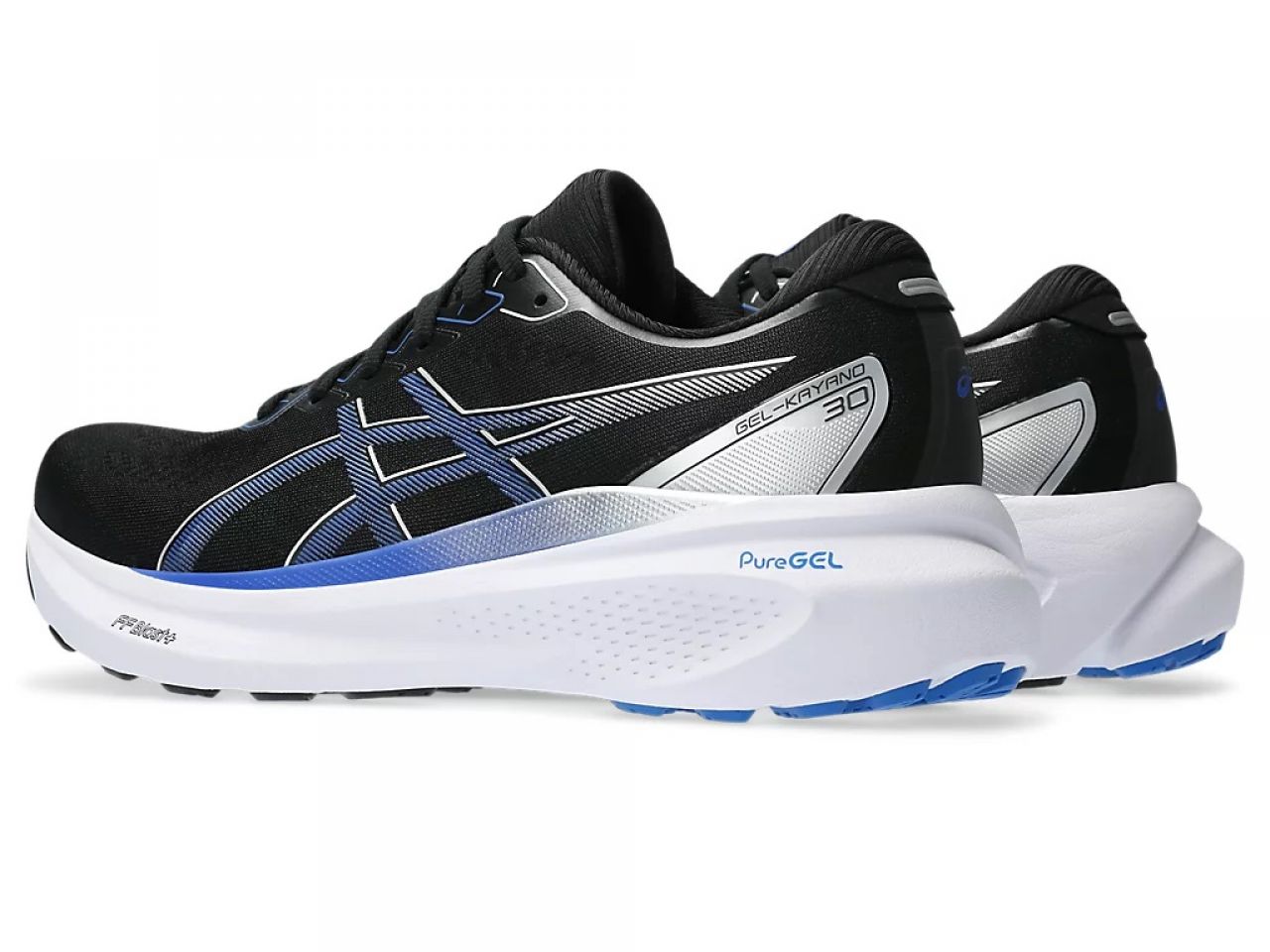 ASICS GEL KAYANO 30 BLACK ET ILLUSION BLUE Chaussure running asics