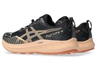 ASICS FUJILITE 4 BLACK ET TERRACOTTA Chaussures de trail pas cher