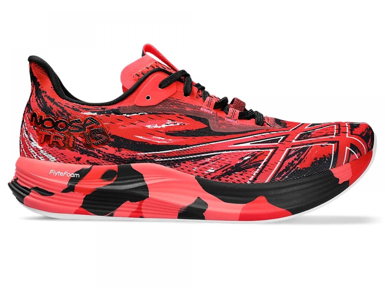 ASICS NOOSA TRI 15 ELECRIC RED ET DIVA PINK Chaussures running