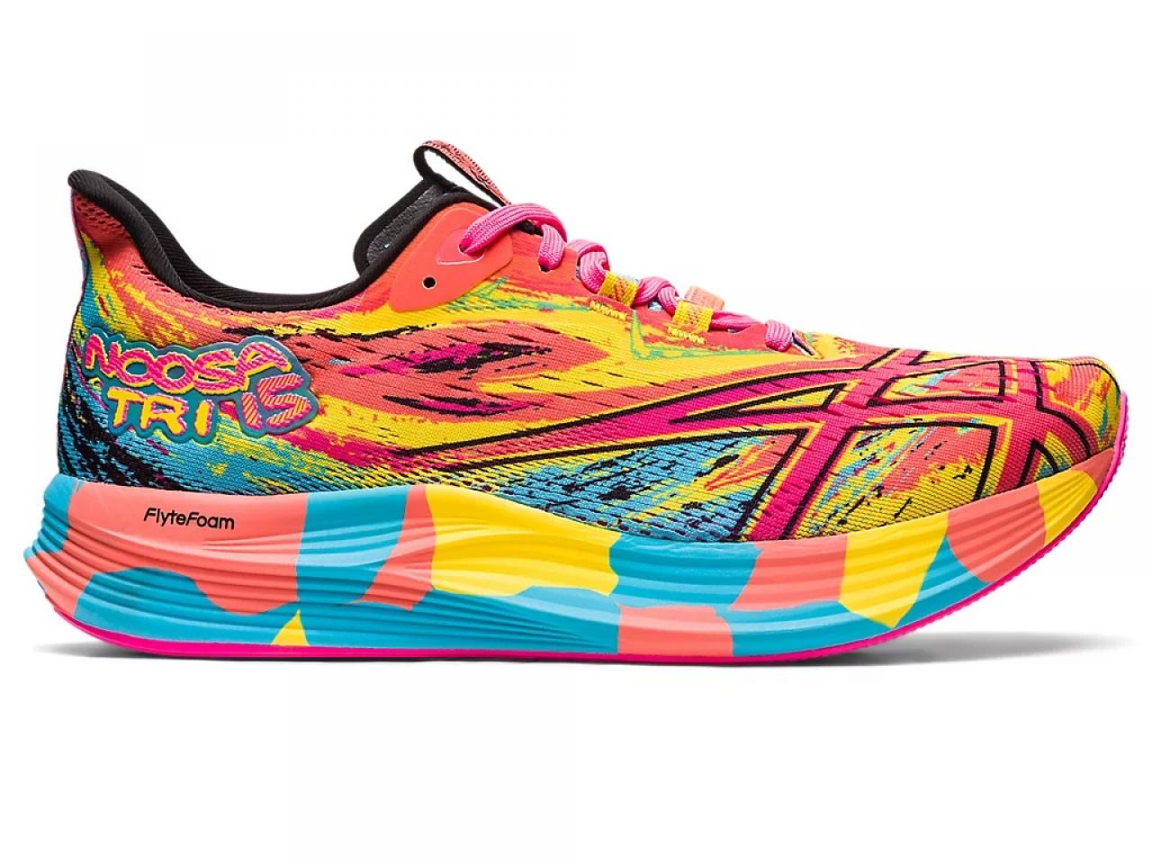 ASICS NOOSA TRI 15 AQUARIUM ET VIBRANT YELLOW Chaussures running