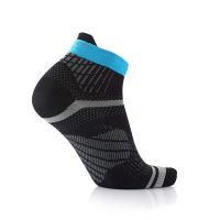 SIDAS CHAUSSETTES RUN FEEL NOIR ET TURQUOISE Chaussettes de running pas cher