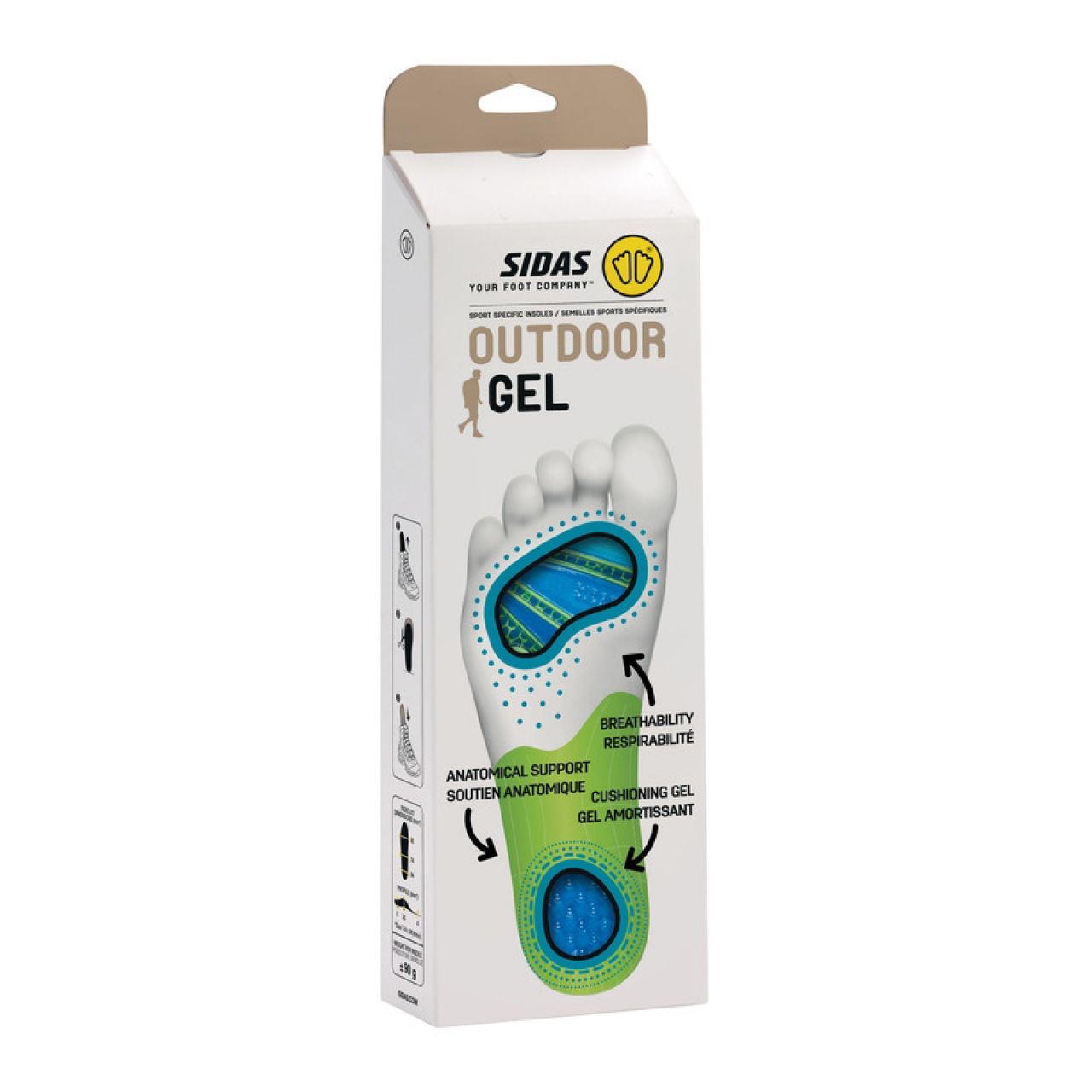 SIDAS OUTDOOR GEL Semelles randonnée
