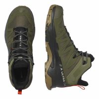 SALOMON X ULTRA 4 GTX MID PEAT ET KELP Chaussures de Randonnée étanche pas cher