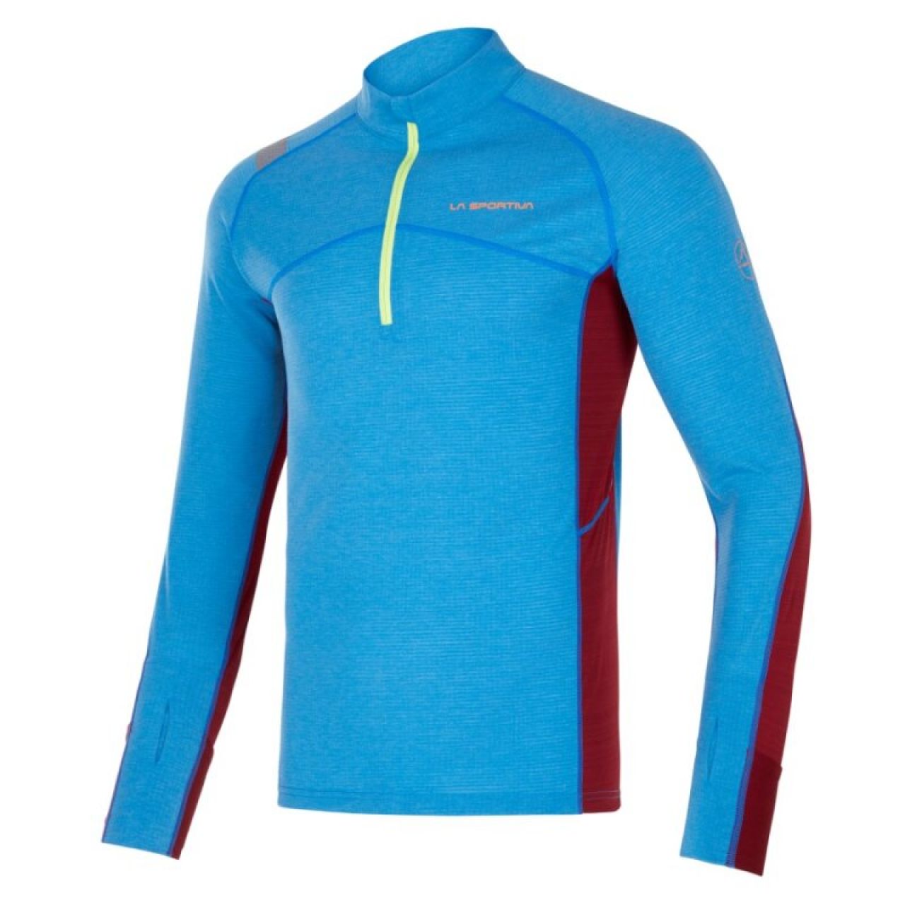 LA SPORTIVA SWIFT LONG SLEEVE M ELECRIC BLUE ET SANGRIA Seconde couche